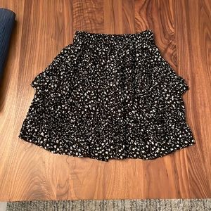 All Saints floral mini skirt